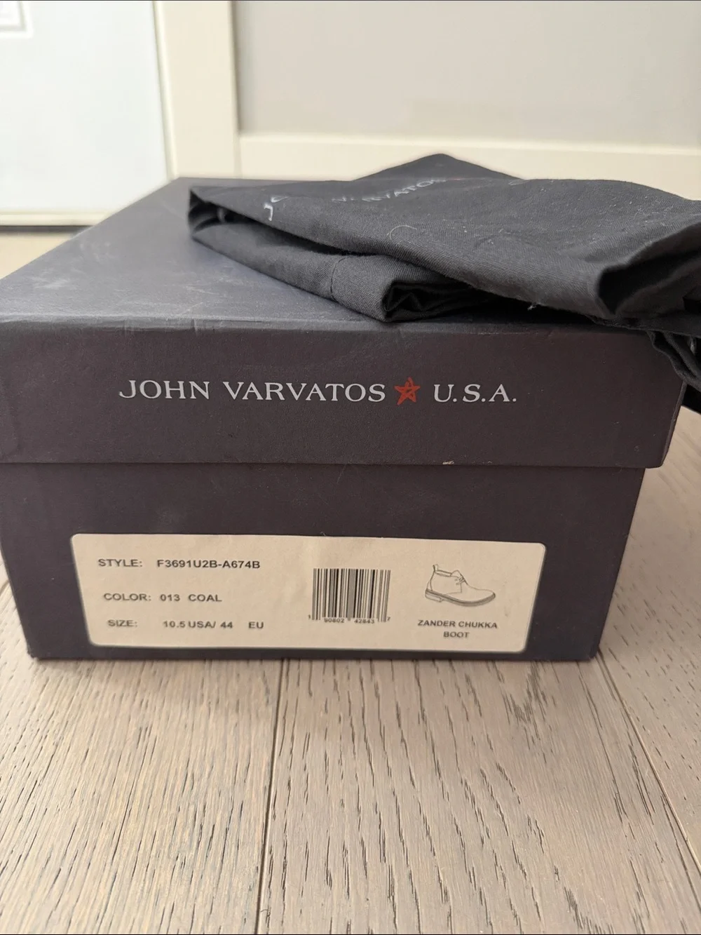 John Varvatos Gray Suede Chukka Boots